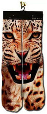 2016 High Socks 3D printed animal wolf tiger cats long Socks funny harajuku casual socks fashion warm brand 3D Sock 1pair - Wolfmall
