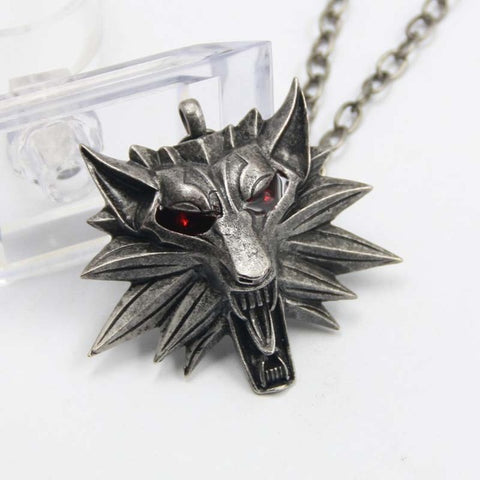 Top quality the Witcher pendant 2016 medallion wizard wolf 3 Medallion Pendant Necklace Wolf Head Necklace Woman  U Pick Color - Wolfmall