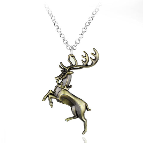 Game of thrones The family god beast Wolf Head Dragon A Song of Ice and Fire Alloy Pendent High Quality Necklace Gift For Fans - Wolfmall