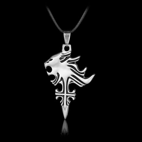 2017 New Anime Game Final Fantasy VIII 8 Griever Squall Leonhart Lion Head Necklace VII 7 Cloud Wolf Pendant Cosplay Jewelry - Wolfmall