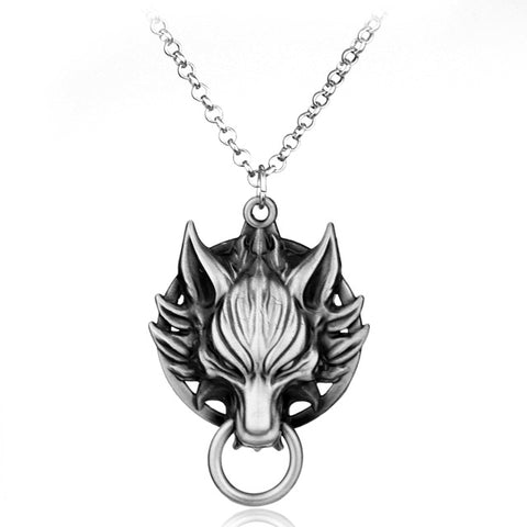 2017 New Anime Game Final Fantasy VIII 8 Griever Squall Leonhart Lion Head Necklace VII 7 Cloud Wolf Pendant Cosplay Jewelry - Wolfmall