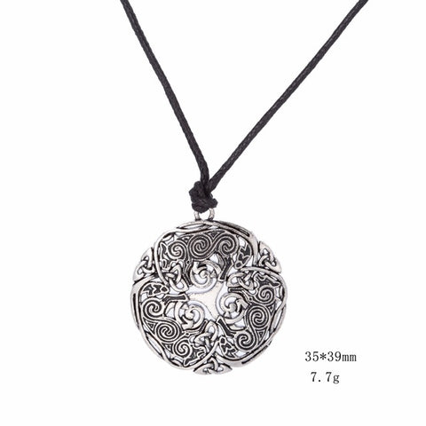 Lemegeton Men Accessories Triskele Spiral Symbol Teen Wolf Triskelion Pendant Trinity Knot Gothic Charm's Fashion Necklace - Wolfmall