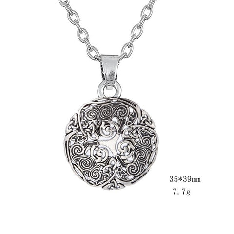 Lemegeton Men Accessories Triskele Spiral Symbol Teen Wolf Triskelion Pendant Trinity Knot Gothic Charm's Fashion Necklace - Wolfmall