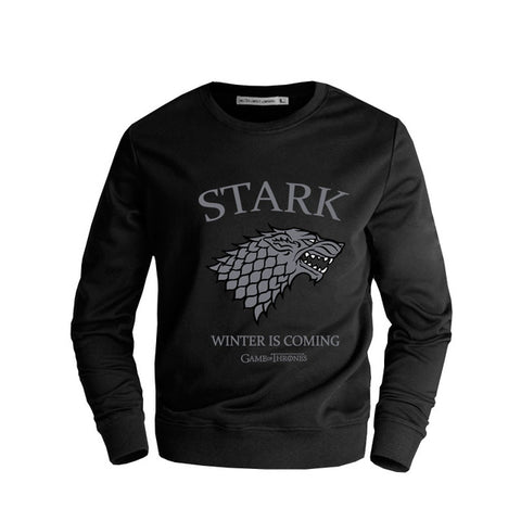 Thick Material Top quality dragon game of thrones hoodies sweatshirt  casual winter is coming wolf head coat jacket - Wolfmall