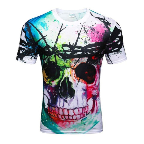 3d t shirt men 2017 summer new arrival 3D funny wolf men's T-shirt extended plus size 4XL homme top tees wholesale - Wolfmall