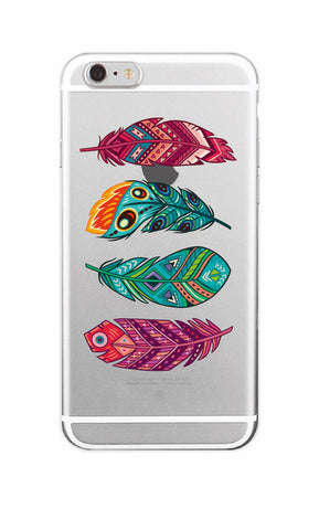 Fashion Boho Dream Catcher Wolf Feather skull Soft TPU Phone Case Funda For iPhone 7Plus 7 6 6S 5 5S SE 8 8Plus X Samsung S8 S8P - Wolfmall