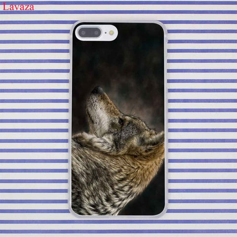 Lavaza 186F Classic Cool Wolf Hipster Print Coque Shell Phone Case for Apple iPhone 7 8 Plus 6 6S Plus 5 5S SE 5C 4S X 10 Cover - Wolfmall