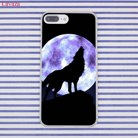 Lavaza 186F Classic Cool Wolf Hipster Print Coque Shell Phone Case for Apple iPhone 7 8 Plus 6 6S Plus 5 5S SE 5C 4S X 10 Cover - Wolfmall