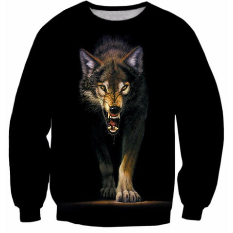 PLstar Cosmos 2017 New fashion Brand clothing Sweatshirt Cool Wolf/Lion/Cats/Doge 3D Animal Print Crewneck Sweatshirts Pullovers - Wolfmall