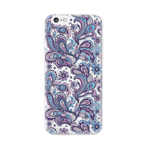 GerTong For iPhone 7 6 6S 5 5S SE 5C 4 4S Case Cover Silicone Flowers Totem Capa Soft TPU Cute Tiger Wolf Protective Phone Bags - Wolfmall