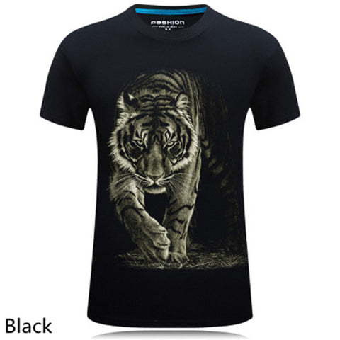mens fashion brand t shirts 2016 new style 3d animal Owl/Skull/wolf/ fox Digital Printed T Shirt Hip Hop Funny O-Neck Tee Shirt - Wolfmall