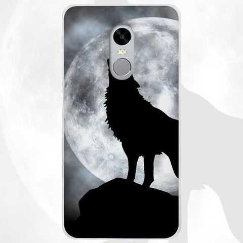 BiNFUL Hot Sale The Wolf Clear Cover Case Coque for Xiaomi Redmi Mi Note 3 3s 4 4A 4X 5 5S 5C 6 Pro - Wolfmall