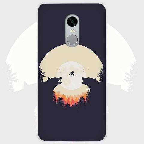 BiNFUL Hot Sale The Wolf Clear Cover Case Coque for Xiaomi Redmi Mi Note 3 3s 4 4A 4X 5 5S 5C 6 Pro - Wolfmall