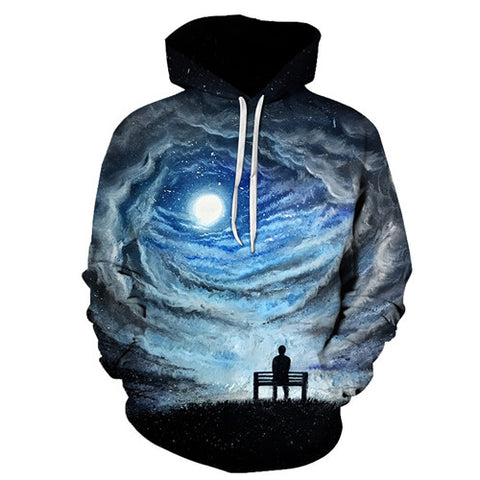 Hot 2018 Sale Brand Wolf Printed Hoodies Men 3D Sweatshirt Quality Plus size Pullover Novelty 6XL Streetwear Male Hooded Jacket - Wolfmall