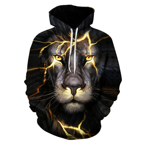 Wolf Printed Hoodies Men 3d Hoodies Brand Sweatshirts Boy Jackets Quality Pullover Fashion Tracksuits Animal Streetwear Out Coat - Wolfmall