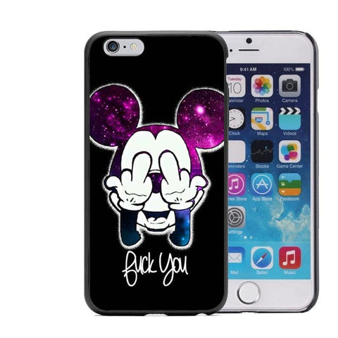 Cool Animal  Lion Wolf Mickey Mouse Hard Pattern Phone Case for iphone 7 7Plus 5 5S 6 6S Plus 8 8Plus X 10 Coque Capa Cover - Wolfmall