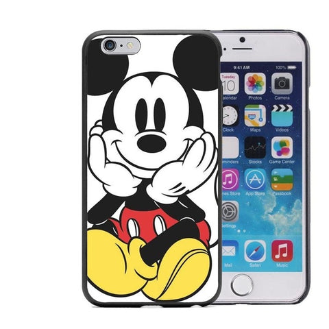 Cool Animal  Lion Wolf Mickey Mouse Hard Pattern Phone Case for iphone 7 7Plus 5 5S 6 6S Plus 8 8Plus X 10 Coque Capa Cover - Wolfmall