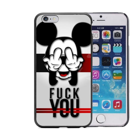 Cool Animal  Lion Wolf Mickey Mouse Hard Pattern Phone Case for iphone 7 7Plus 5 5S 6 6S Plus 8 8Plus X 10 Coque Capa Cover - Wolfmall