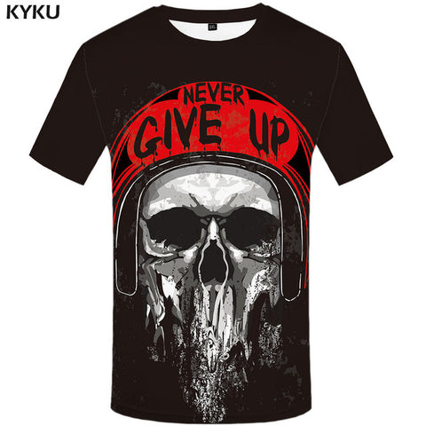 KYKU Brand Flame T Shirt Wolf T-shirts Aggressive Anger Shirts 3d T Shirt Animal T-shirt Men Hip Hop 2017 Homme Casual Shirts - Wolfmall