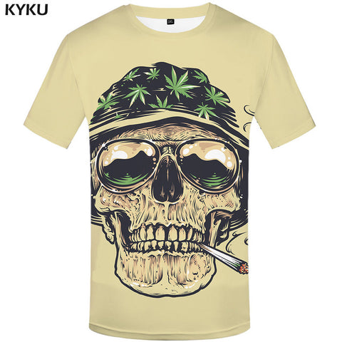 KYKU Brand Flame T Shirt Wolf T-shirts Aggressive Anger Shirts 3d T Shirt Animal T-shirt Men Hip Hop 2017 Homme Casual Shirts - Wolfmall