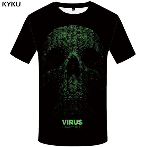 KYKU Brand Flame T Shirt Wolf T-shirts Aggressive Anger Shirts 3d T Shirt Animal T-shirt Men Hip Hop 2017 Homme Casual Shirts - Wolfmall