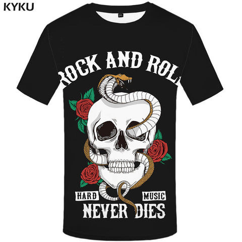 KYKU Brand Flame T Shirt Wolf T-shirts Aggressive Anger Shirts 3d T Shirt Animal T-shirt Men Hip Hop 2017 Homme Casual Shirts - Wolfmall