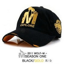 Free shipping 1 PCS 2016 New The Letter M Wolf Cotton Baseball Caps For Men And Women Summer Fashion Embroidery Sun Hats 6 Color - Wolfmall