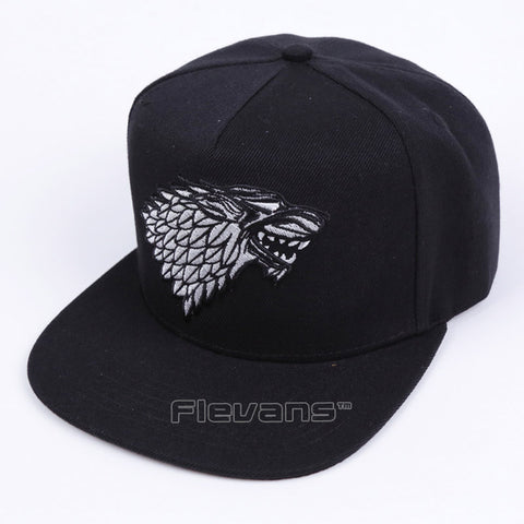 2017 New Cool Fashion Wolf Baseball Cap Summer Hat Hip Hop Snapback Caps Winter is Coming Stark Hats - Wolfmall