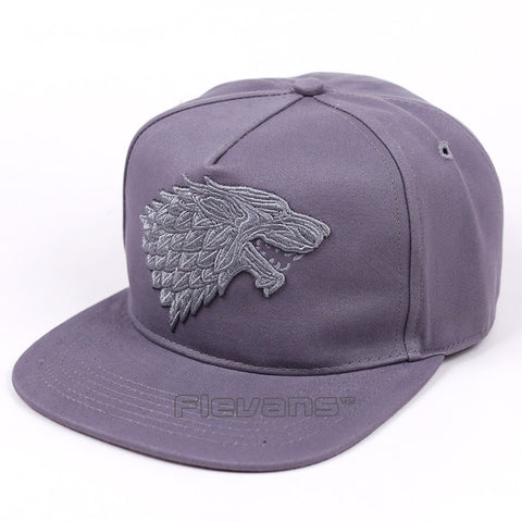 2017 New Cool Fashion Wolf Baseball Cap Summer Hat Hip Hop Snapback Caps Winter is Coming Stark Hats - Wolfmall