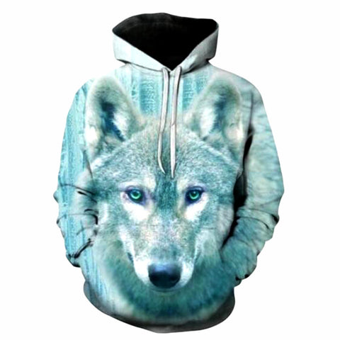 Men Hoodie Sweatshirts Womens Long Sleeve 3D Hoodies Animal Cat Wolf Lion Tiger Print Hip Hop Streetwear Pullover Jacket Hoody - Wolfmall