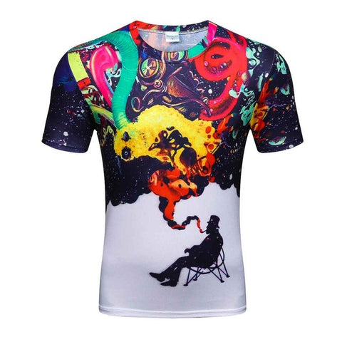 3d t shirt men 2017 summer new arrvial 3D funny wolf men's T-shirt extended plus size 4XL homme top tees wholesale - Wolfmall