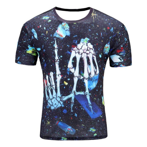 3d t shirt men 2017 summer new arrvial 3D funny wolf men's T-shirt extended plus size 4XL homme top tees wholesale - Wolfmall