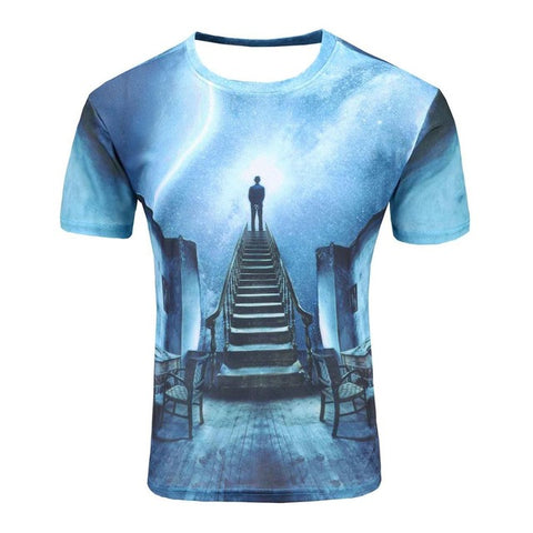 3d t shirt men 2017 summer new arrvial 3D funny wolf men's T-shirt extended plus size 4XL homme top tees wholesale - Wolfmall