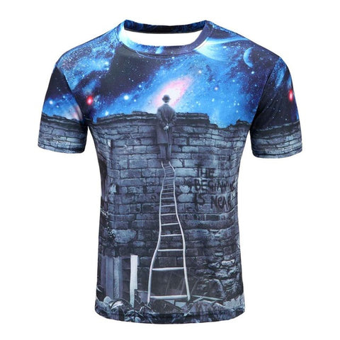 3d t shirt men 2017 summer new arrvial 3D funny wolf men's T-shirt extended plus size 4XL homme top tees wholesale - Wolfmall