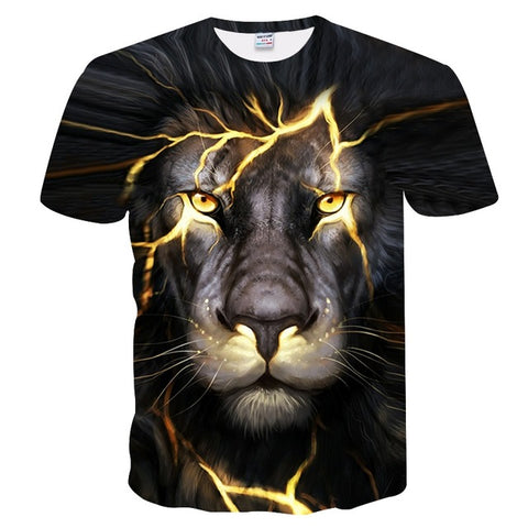 BIANYILONG Newest Harajuku Wolf 3D Print Cool T-shirt Men/Women Short Sleeve Summer Tops Tees T shirt Fashion - Wolfmall