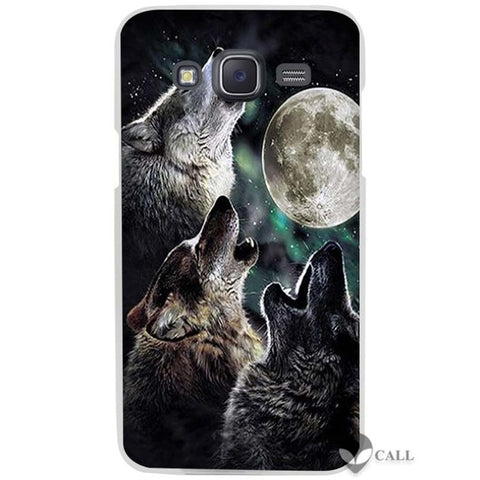 Hot Sale The Wolf Clear Case Cover Coque Shell for Samsung Galaxy J1 J2 J3 J5 J7 2016 2017 Emerge - Wolfmall