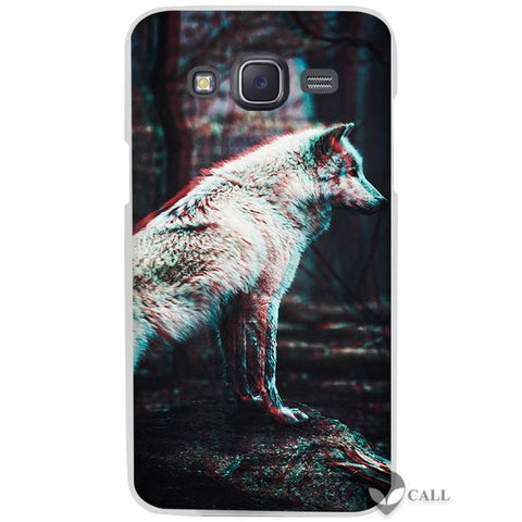 Hot Sale The Wolf Clear Case Cover Coque Shell for Samsung Galaxy J1 J2 J3 J5 J7 2016 2017 Emerge - Wolfmall