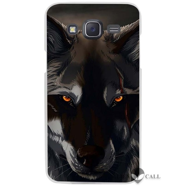 Hot Sale The Wolf Clear Case Cover Coque Shell for Samsung Galaxy J1 J2 J3 J5 J7 2016 2017 Emerge - Wolfmall