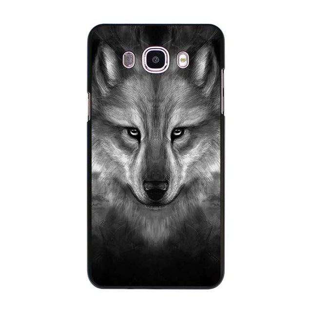 Hot Sale The Wolf design hard black Case for Samsung Galaxy J7 J5 2016 J7 Prime J510 J5 Prime J3 J2 2016 J1 - Wolfmall