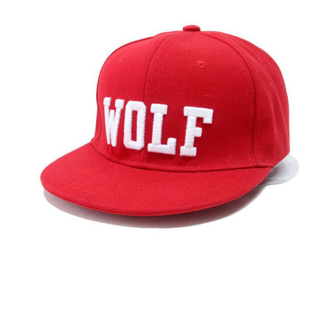 New 2017 Fashion Hot WOLF Snapback Flat Along The Hat Baseball Cap Hip-hop Bone Exo Peaked Gorro Sun Hats - Wolfmall