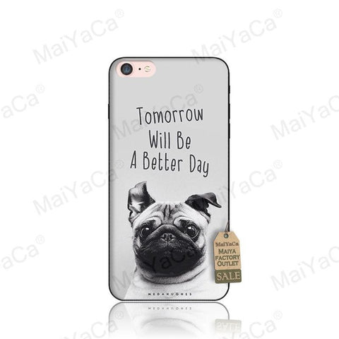 MaiYaCa Dog And Cat With Glasses Wolf Coque Shell Phone Case for Apple iPhone 8 7 6 6S Plus X 5 5S SE Cover - Wolfmall