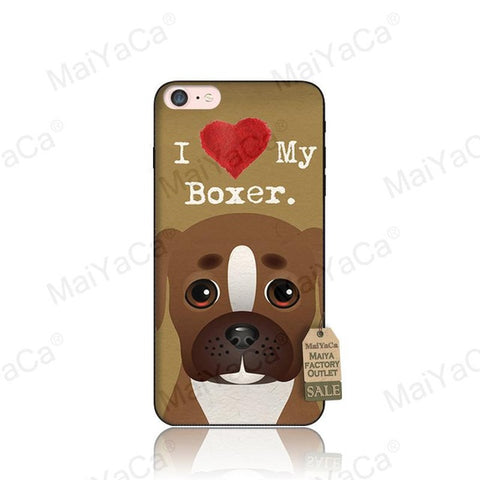 MaiYaCa Dog And Cat With Glasses Wolf Coque Shell Phone Case for Apple iPhone 8 7 6 6S Plus X 5 5S SE Cover - Wolfmall