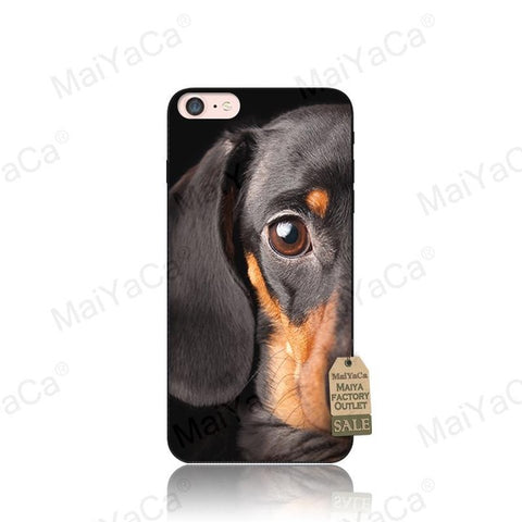 MaiYaCa Dog And Cat With Glasses Wolf Coque Shell Phone Case for Apple iPhone 8 7 6 6S Plus X 5 5S SE Cover - Wolfmall