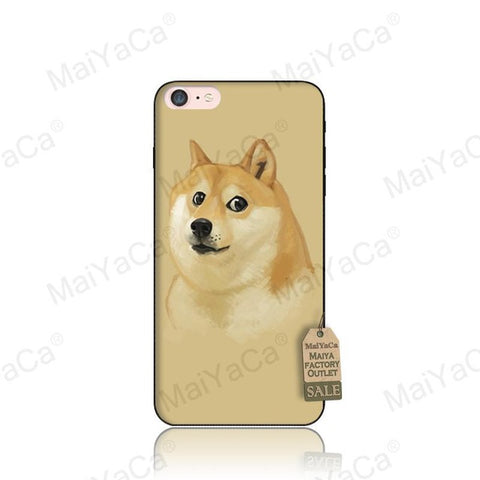 MaiYaCa Dog And Cat With Glasses Wolf Coque Shell Phone Case for Apple iPhone 8 7 6 6S Plus X 5 5S SE Cover - Wolfmall