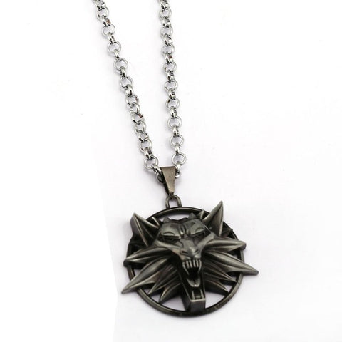 The Witcher 3 Necklace Wild Hunt Wolf Shape Pendant Fashion Link Chain Necklaces & Pendants Women Men Charm Gifts Jewelry - Wolfmall