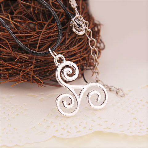 Vintage Teen Wolf Triskele Triskelion Necklace Allison Argent Pendant necklace cosplay jewelry - Wolfmall