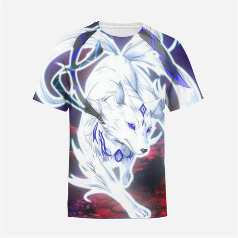 2018 Wolf 3d Printed Men's T Shirt Men Short Sleeve T-shirt Summer fashion shirts Clothes male Compression shirt Stretch tops - Wolfmall
