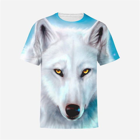 2018 Wolf 3d Printed Men's T Shirt Men Short Sleeve T-shirt Summer fashion shirts Clothes male Compression shirt Stretch tops - Wolfmall