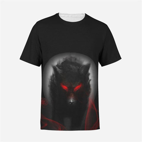2018 Wolf 3d Printed Men's T Shirt Men Short Sleeve T-shirt Summer fashion shirts Clothes male Compression shirt Stretch tops - Wolfmall