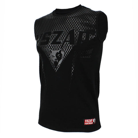 VSZAP MMA Sleeveless T-shirt Vest Fight Muay Thai Fighting Workout Clothes Exercise Muscle Cotton Reflective Wolf Head S-4XL - Wolfmall